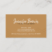 Honingraat Bee Boerderij bijenstal zwart goud Visitekaartje (Achterkant)