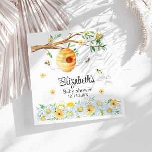 Honingraat Bee Kamille Baby shower Servet