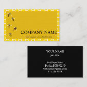  honingraat bij bijenHouder honingairist Visitekaartje (Voorkant / Achterkant)