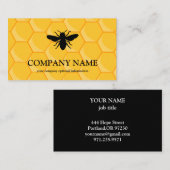 honingraat bij bijenHouder honingairist Visitekaartje (Voorkant / Achterkant)