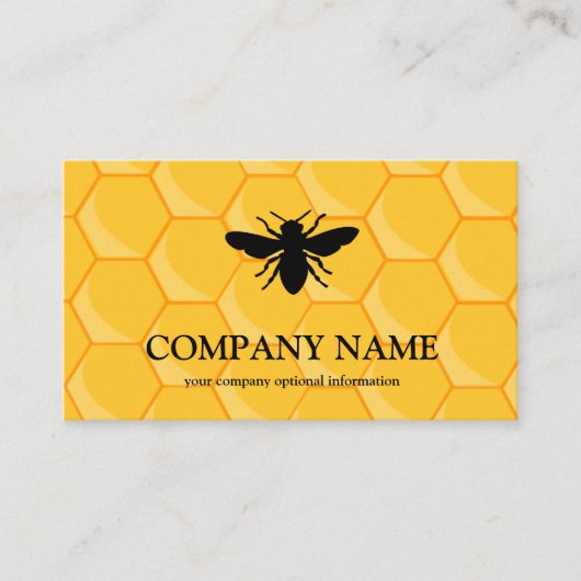 honingraat bij bijenHouder honingairist Visitekaartje (Voorkant)