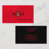 honingraat bij bijenHouder honingairist Visitekaartje (Voorkant / Achterkant)