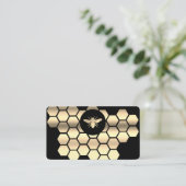 honingraat bij bijenHouder honingairist Visitekaartje (Staand voorkant)