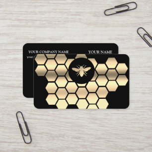  honingraat bij bijenHouder honingairist Visitekaartje