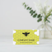  honingraat bij bijenHouder honingairist Visitekaartje (Staand voorkant)