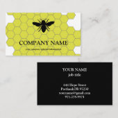  honingraat bij bijenHouder honingairist Visitekaartje (Voorkant / Achterkant)