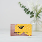 honingraat bij bijenHouder honingairist Visitekaartje (Staand voorkant)