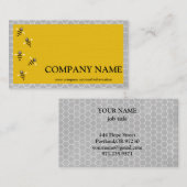  honingraat bij bijenHouder honingairist Visitekaartje (Voorkant / Achterkant)