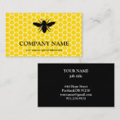  honingraat bij bijenHouder honingairist Visitekaartje (Voorkant / Achterkant)