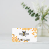  honingraat bij bijenHouder honingairist Visitekaartje (Staand voorkant)