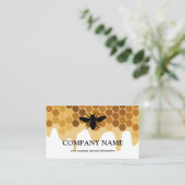  honingraat bij bijenHouder honingairist Visitekaartje (Staand voorkant)