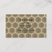  honingraat bij bijenHouder honingairist Visitekaartje (Achterkant)