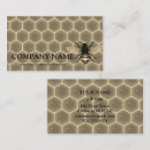  honingraat bij bijenHouder honingairist Visitekaartje (Voorkant / Achterkant)