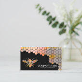 honingraat bij bijenHouder honingairist Visitekaartje (Staand voorkant)