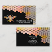 honingraat bij bijenHouder honingairist Visitekaartje (Voorkant / Achterkant)