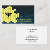  honingraat bij bijenHouder honingairist Visitekaartje (Voorkant / Achterkant)