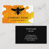  honingraat bij bijenHouder honingairist Visitekaartje (Voorkant / Achterkant)