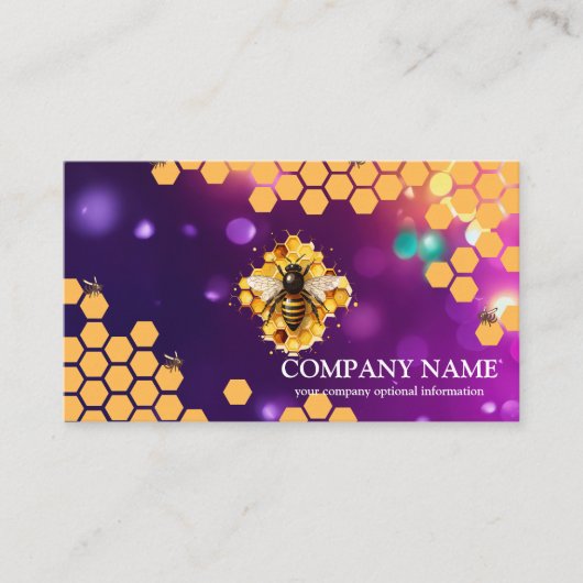 honingraat bij bijenHouder honingairist Visitekaartje (Voorkant)