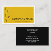 honingraat bij bijenHouder honingairist Visitekaartje (Voorkant / Achterkant)