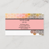  honingraat bij bijenHouder honingairist Visitekaartje (Achterkant)