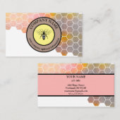  honingraat bij bijenHouder honingairist Visitekaartje (Voorkant / Achterkant)