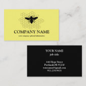 honingraat bij bijenHouder honingairist Visitekaartje (Voorkant / Achterkant)