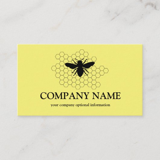 honingraat bij bijenHouder honingairist Visitekaartje (Voorkant)