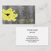  honingraat bij bijenHouder honingairist Visitekaartje (Voorkant / Achterkant)