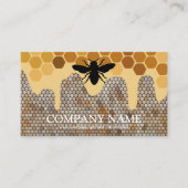  honingraat bij bijenHouder honingairist Visitekaartje (Voorkant)