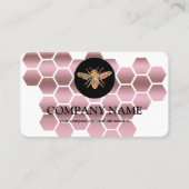 honingraat bij bijenHouder honingairist Visitekaartje (Voorkant)