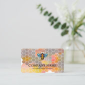  honingraat bij bijenHouder honingairist Visitekaartje (Staand voorkant)