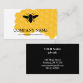  honingraat bij bijenHouder honingairist Visitekaartje (Voorkant / Achterkant)