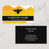  honingraat bij bijenHouder honingairisus Visitekaartje (Voorkant / Achterkant)