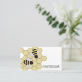  honingraat bij bijenHouder honingairisus Visitekaartje (Staand voorkant)