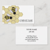  honingraat bij bijenHouder honingairisus Visitekaartje (Voorkant / Achterkant)