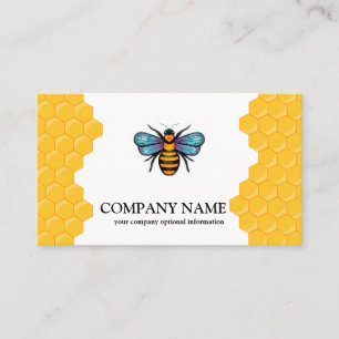  honingraat bij bijenHouder honingairisus Visitekaartje