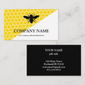 honingraat bij bijenHouder honingairisus Visitekaartje (Voorkant / Achterkant)