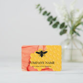  honingraat bij bijenHouder honingairisus Visitekaartje (Staand voorkant)