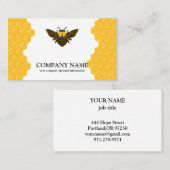 honingraat bij bijenHouder honingairisus Visitekaartje (Voorkant / Achterkant)