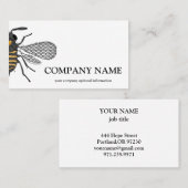  honingraat bij bijenHouder honingairisus Visitekaartje (Voorkant / Achterkant)