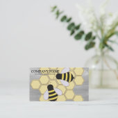  honingraat bij bijenHouder honingairisus Visitekaartje (Staand voorkant)