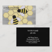  honingraat bij bijenHouder honingairisus Visitekaartje (Voorkant / Achterkant)