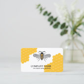  honingraat bij bijenHouder honingairisus Visitekaartje (Staand voorkant)