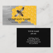  honingraat bij bijenHouder honingairisus Visitekaartje (Voorkant / Achterkant)