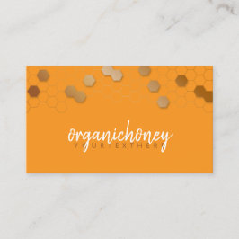 Honingraat bij Boerderij bijengoud Visitekaartje