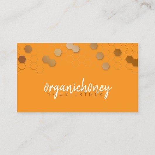 Honingraat bij Boerderij bijengoud Visitekaartje (Voorkant)