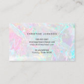 Honingraat bij logo op abstracte achtergrond visitekaartje (Achterkant)