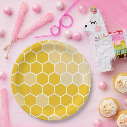 Honingraat Bij Thema Borden Papieren Bordje (Feest)