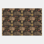  honingraat bij zwart inpakpapier vel (Voorkant 3)