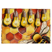 Honingraat Bijen en Tuin String Lights Groot Cadeauzakje (Achterkant)